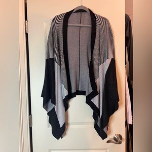 Lululemon black/white/gray cardigan. One size fits all. Never worn.